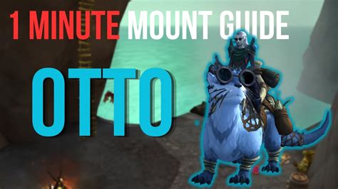 Otto the ottuk - This ottuk is one of six transparent, green "Emerald" mounts that are purchasable from Elianna in the Emerald Dream. To obtain this mount, you must: Reach renown rank 5 with the Dream Wardens. Speak to Elianna in the Central Encampment and complete the quest Emerald Reawakening. This unlocks an account-wide ability to obtain Dream Infusions.